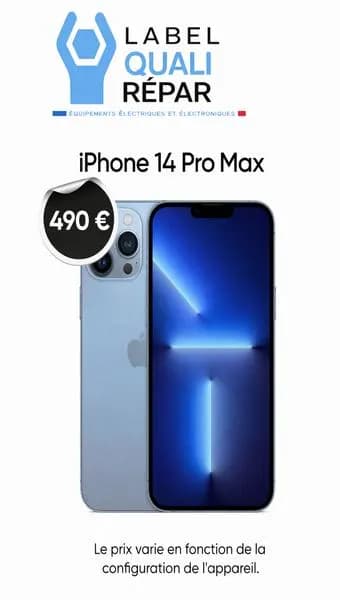 iPhone 14 Pro Max Bleu Alpin Reconditionné
