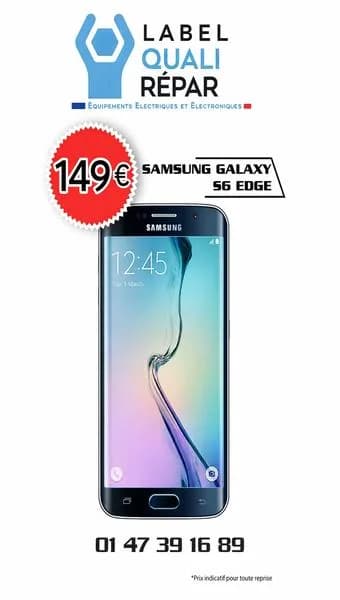 Samsung Galaxy S6 Edge Noir Reconditionné