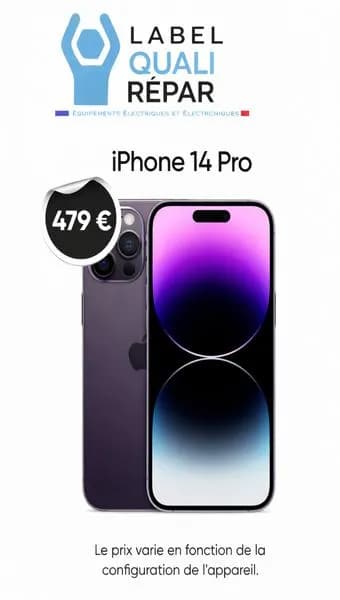 iPhone 14 Pro Violet Profond Reconditionné